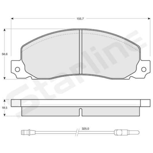 BD S146 Starline Тормозные колодки