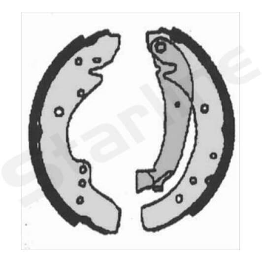 BC07110 Starline Тормозные колодки