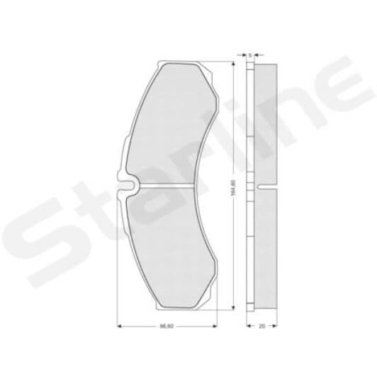 BD S180 Starline Тормозные колодки