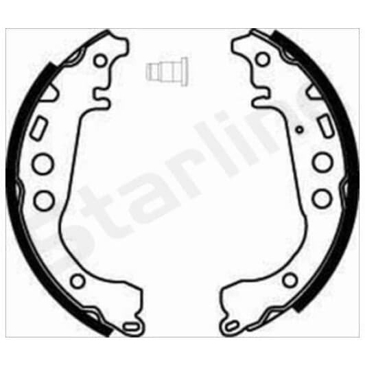 BC07860 Starline Тормозные колодки