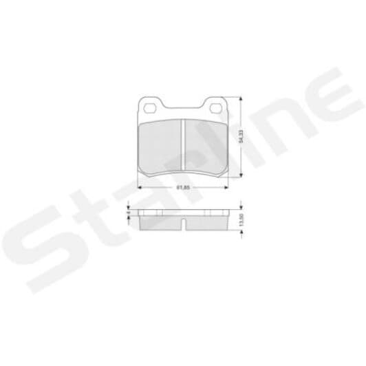 BDS169 Starline Гальмівні колодки для Mercedes 190