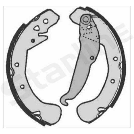 BC07200 Starline Тормозные колодки