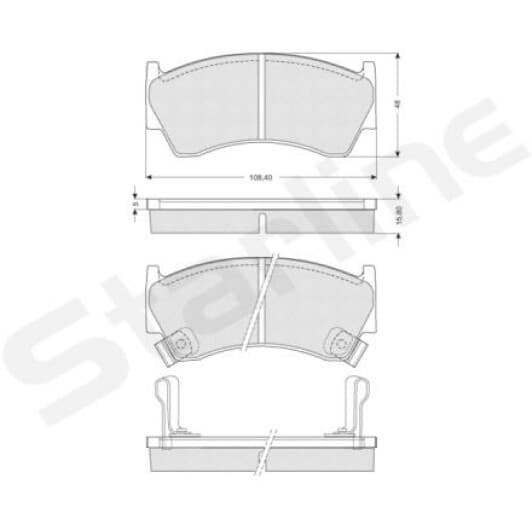 BD S139 Starline Гальмівні колодки для Nissan Almera