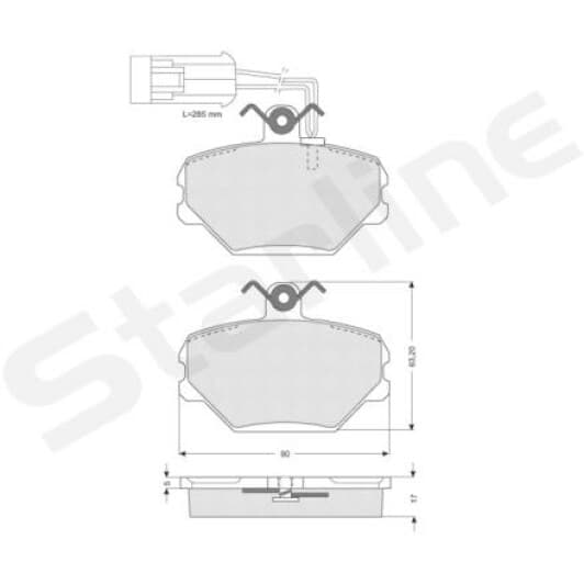 BDS044 Starline Гальмівні колодки