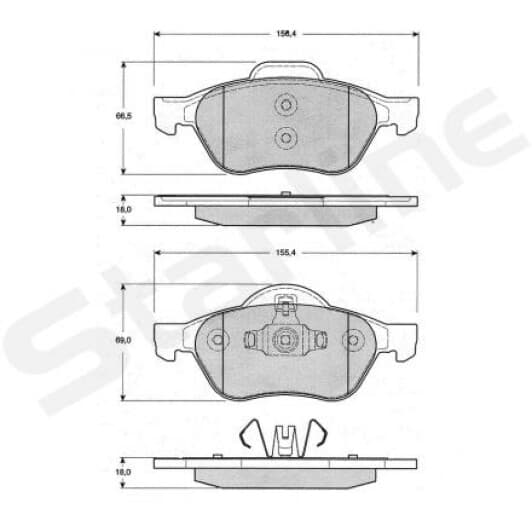 BD S204 Starline Тормозные колодки