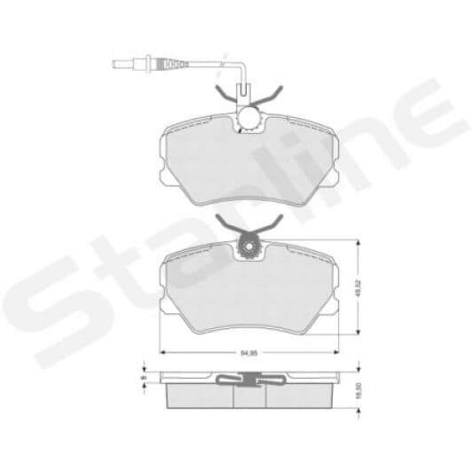 BD S041 Starline Тормозные колодки