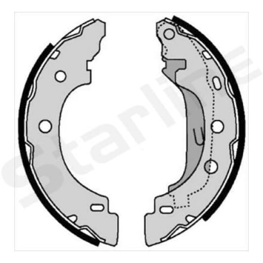 BC07330 Starline Тормозные колодки