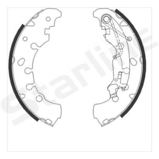 BC09090 Starline Тормозные колодки