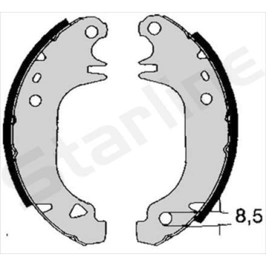 bc02900 Starline Гальмівні колодки