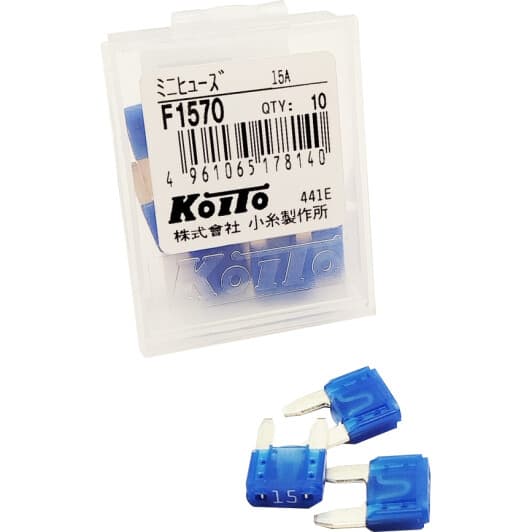 Набор предохранителей KOITO F1570 FN mini 10 шт.