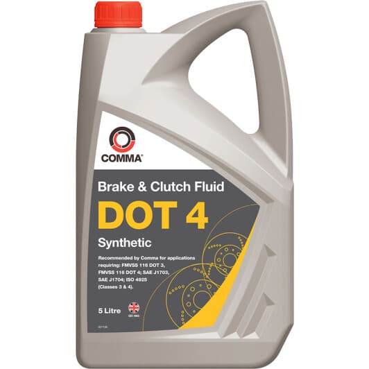 Гальмівна рідина Comma Synthetic DOT 4 ABS пластик