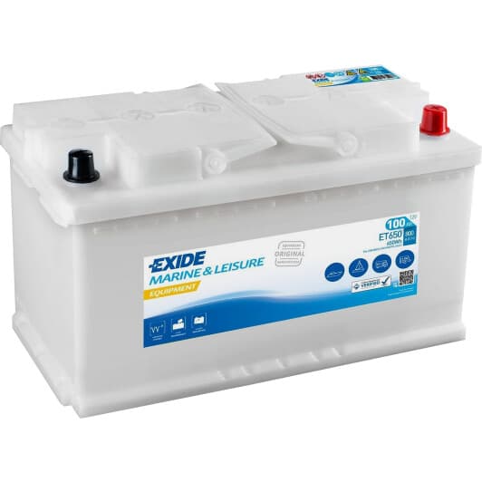 Тяговый аккумулятор Exide Marine & Leisure ET650 100 Ач 12 V