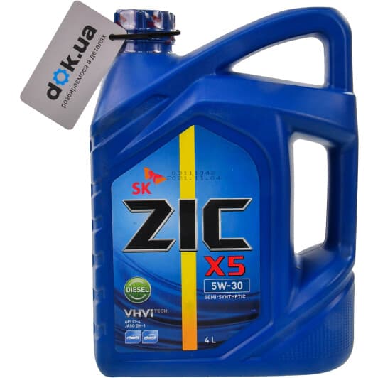 ZIC X5 Diesel 5W-30 (4 л) моторна олива