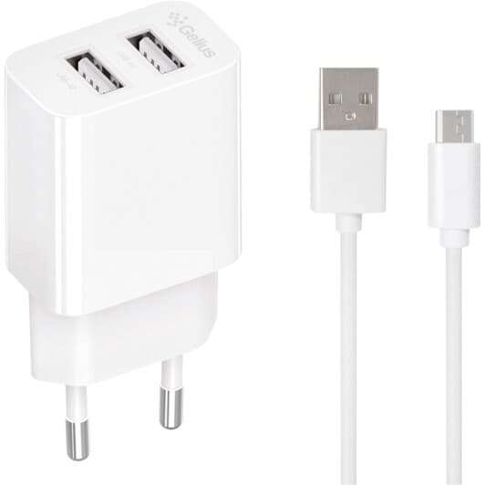 Мережевий зарядний пристрій Gelius Simple GP-HC059 100449 12 Вт