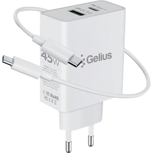 Сетевое зарядное устройство Gelius X-Duo PRO 92355 45 Вт