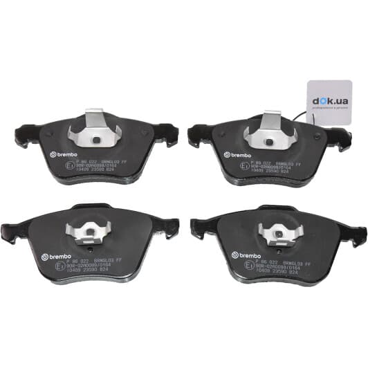 P 86 022 Brembo Гальмівні колодки