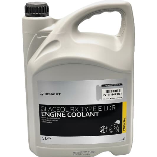 Renault / Dacia Glaceol RX Type E LDR синій -21°C, 5 л (7711947051) готовий антифриз