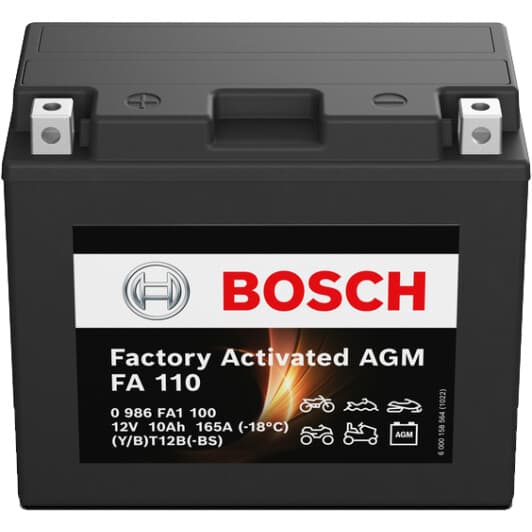 Акумулятор Bosch 6 CT-10-L Factory Activated AGM 0986FA1100
