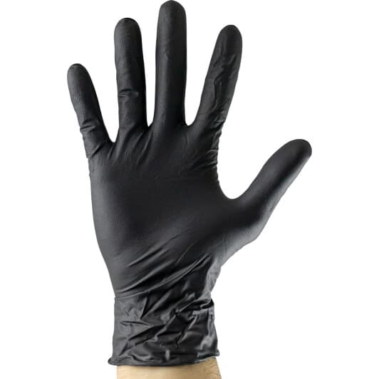 Перчатки бытовые JBM 5 mil нитриловые черный