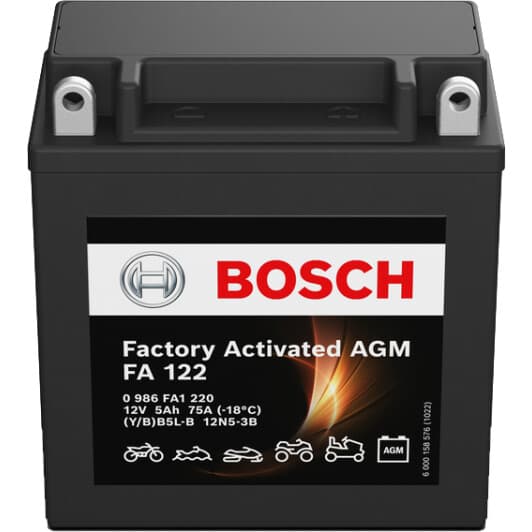Аккумулятор Bosch 6 CT-5-R Factory Activated AGM 0986FA1220