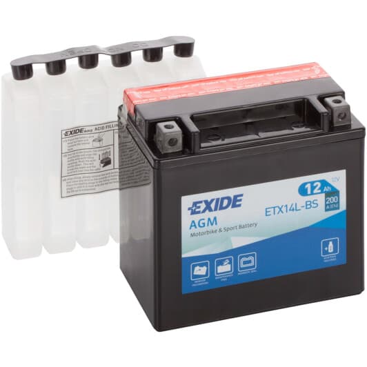 Акумулятор Exide 6 CT-12-R AGM ETX14L-BS