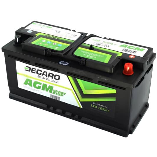 Аккумулятор DECARO 6 CT-105-R AGM Start Stop 61050AGM