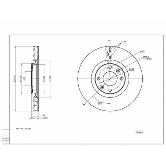 230982 Hart Гальмівний диск