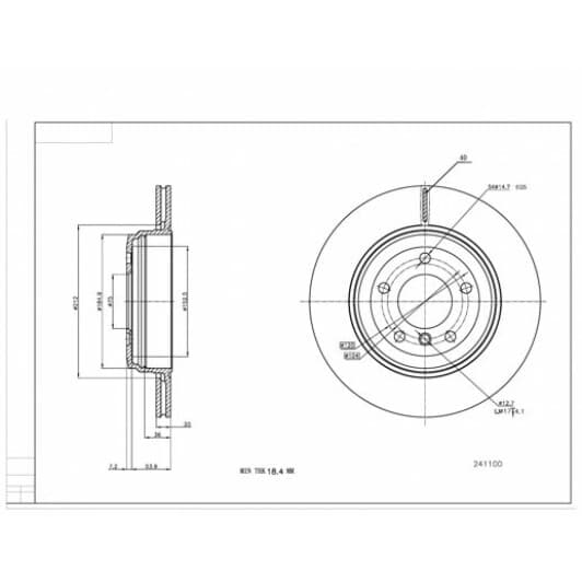 241100 Hart Гальмівний диск