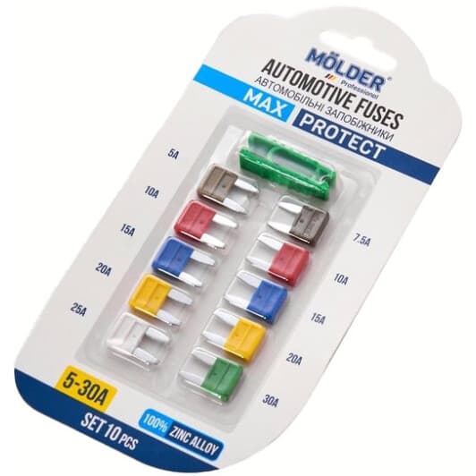 Набор предохранителей с экстрактором Molder Max Protect ma22200 FN mini 10 шт.