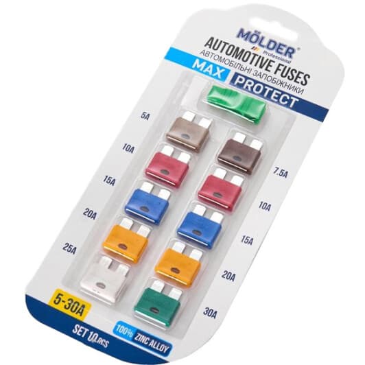 Набір запобіжників з екстрактором Molder Max Protect MA22300 FT midi (normal) 10 шт.
