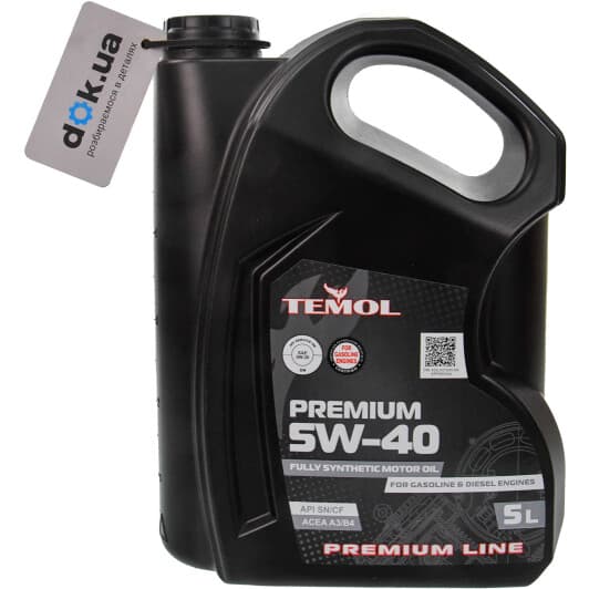 TEMOL Premium 5W-40 (5 л) моторное масло