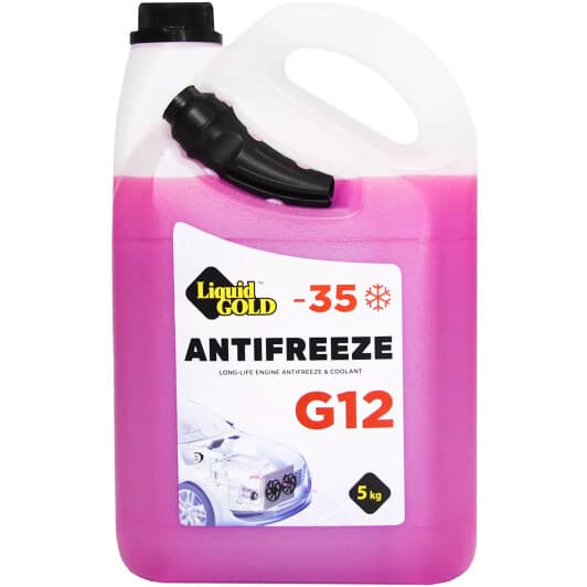 Liquid Gold G12 красный -35 °C, 5 л (296210) готовый антифриз