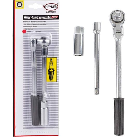 Тріскачка Heyner StarInstruments PRO 424210 з шарніром 3/8" 215 мм