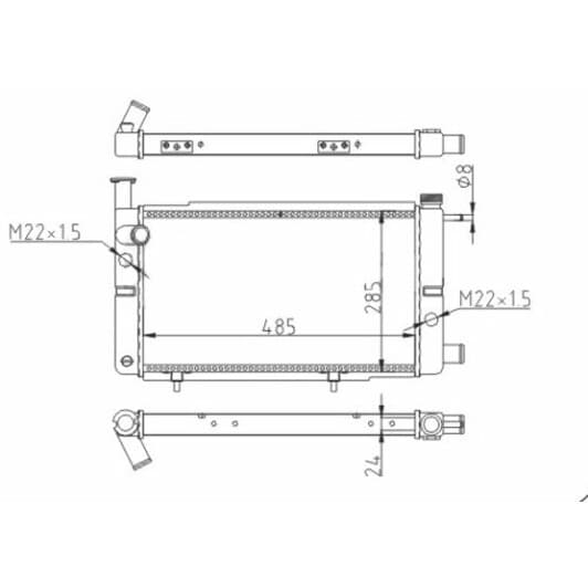 600140 Hart Радіатор охолодження двигуна для Peugeot 205