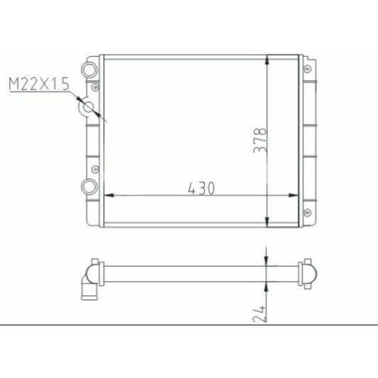 600528 Hart Радиатор охлаждения двигателя