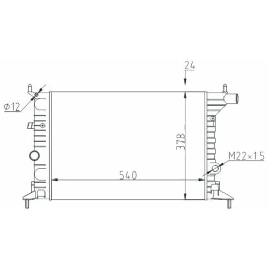600756 Hart Радиатор охлаждения двигателя для Opel Vectra