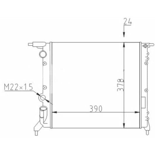 601403 Hart Радіатор охолодження двигуна