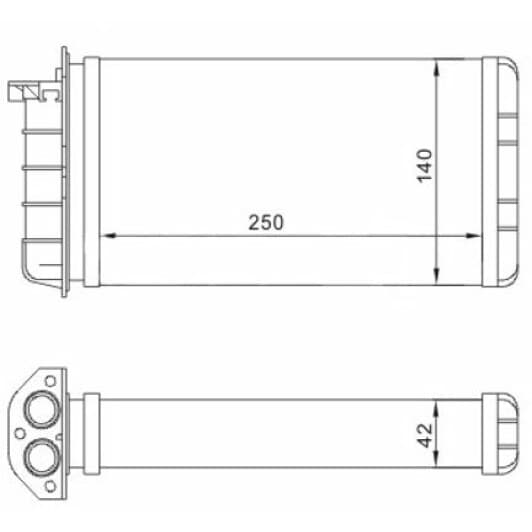 601653 Hart Радиатор печки