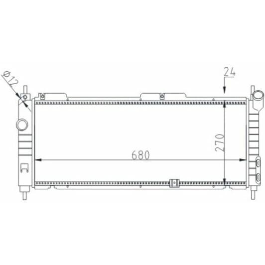 602105 Hart Радіатор охолодження двигуна