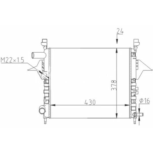 602162 Hart Радиатор охлаждения двигателя для Renault Twingo
