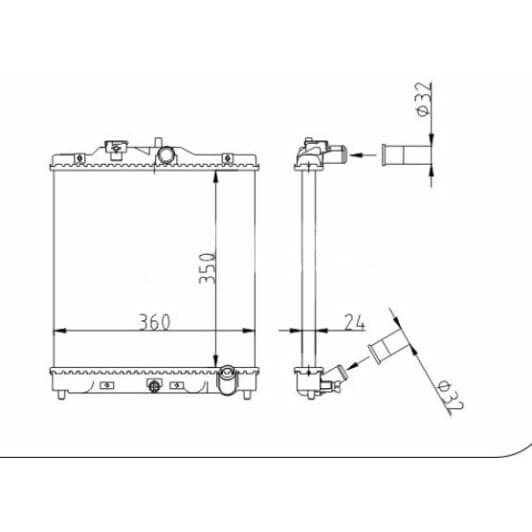 602172 Hart Радіатор охолодження двигуна