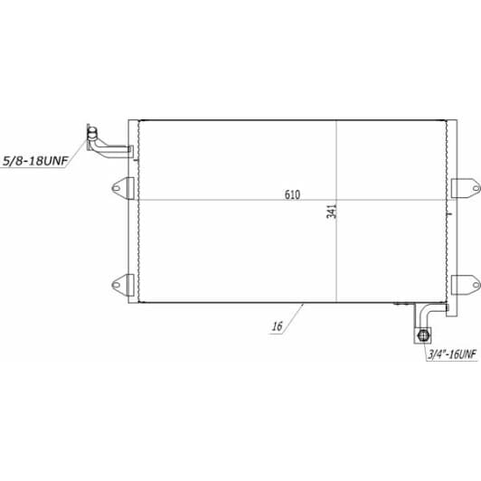 602262 Hart Радіатор кондиціонера