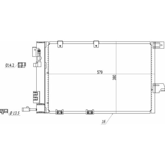 602268 Hart Радіатор кондиціонера