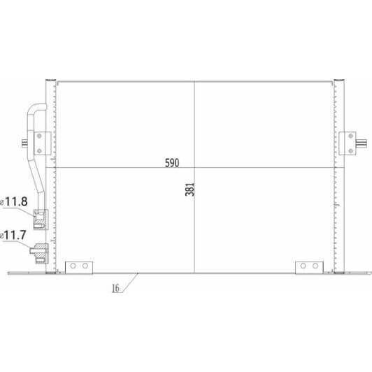602271 Hart Радиатор кондиционера