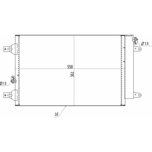 602279 Hart Радіатор кондиціонера