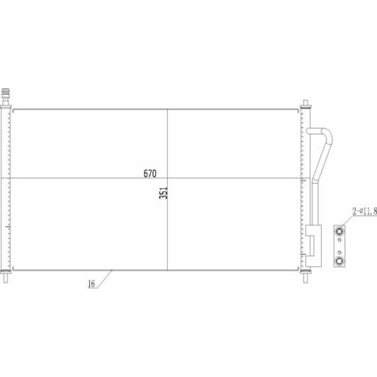 602490 Hart Радиатор кондиционера для Ford Focus