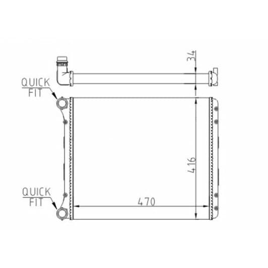 602962 Hart Радиатор охлаждения двигателя для Audi A2