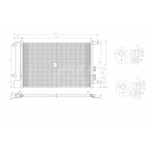 603034 Hart Радіатор кондиціонера