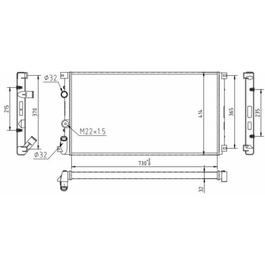 603408 Hart Радіатор охолодження двигуна