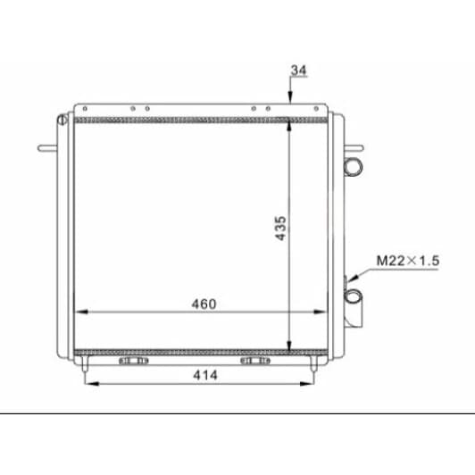 603796 Hart Радіатор охолодження двигуна